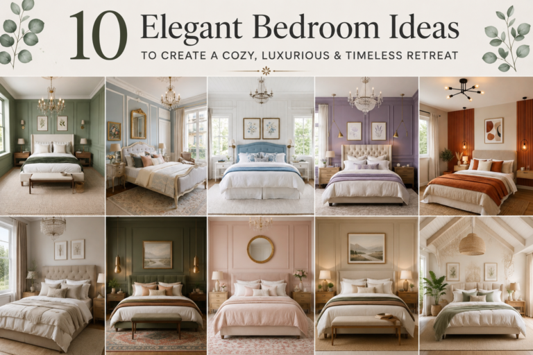 10 Elegant Bedroom Ideas to Create a Cozy, Luxurious & Timeless Retreat